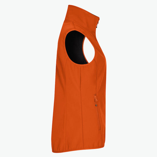 Clique Classic Softshell Vest Women - Diep Oranje Softshell Jas Clique