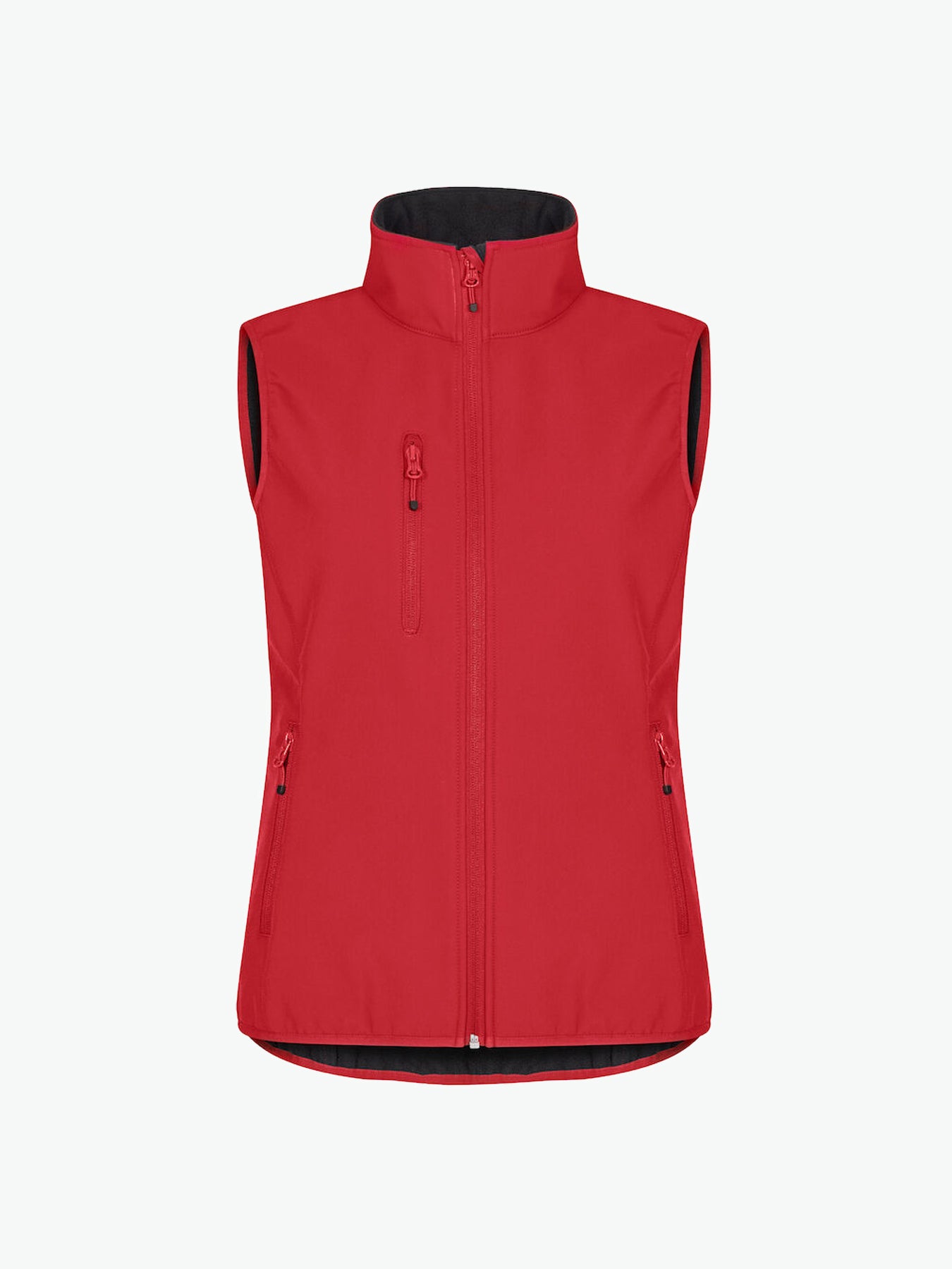 Clique Classic Softshell Vest Women - Rood Softshell Jas Clique XS