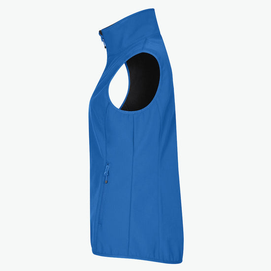 Clique Classic Softshell Vest Women - Kobalt Softshell Jas Clique