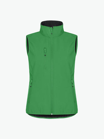 Clique Classic Softshell Vest Women - Appelgroen Softshell Jas Clique XS