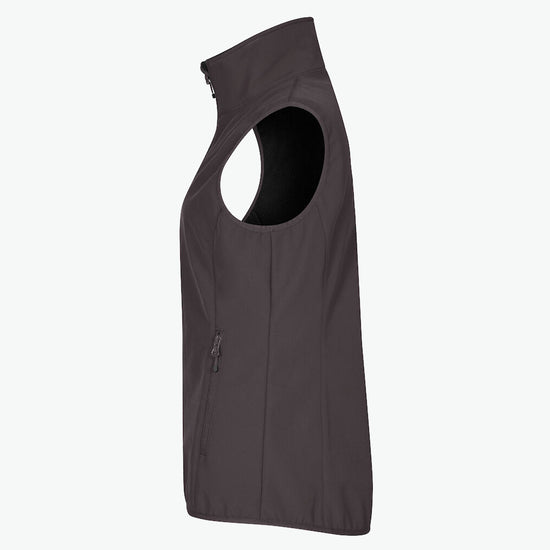 Clique Classic Softshell Vest Women - Donkergrijs Softshell Jas Clique
