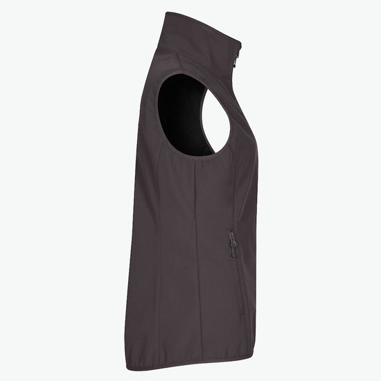 Clique Classic Softshell Vest Women - Donkergrijs Softshell Jas Clique