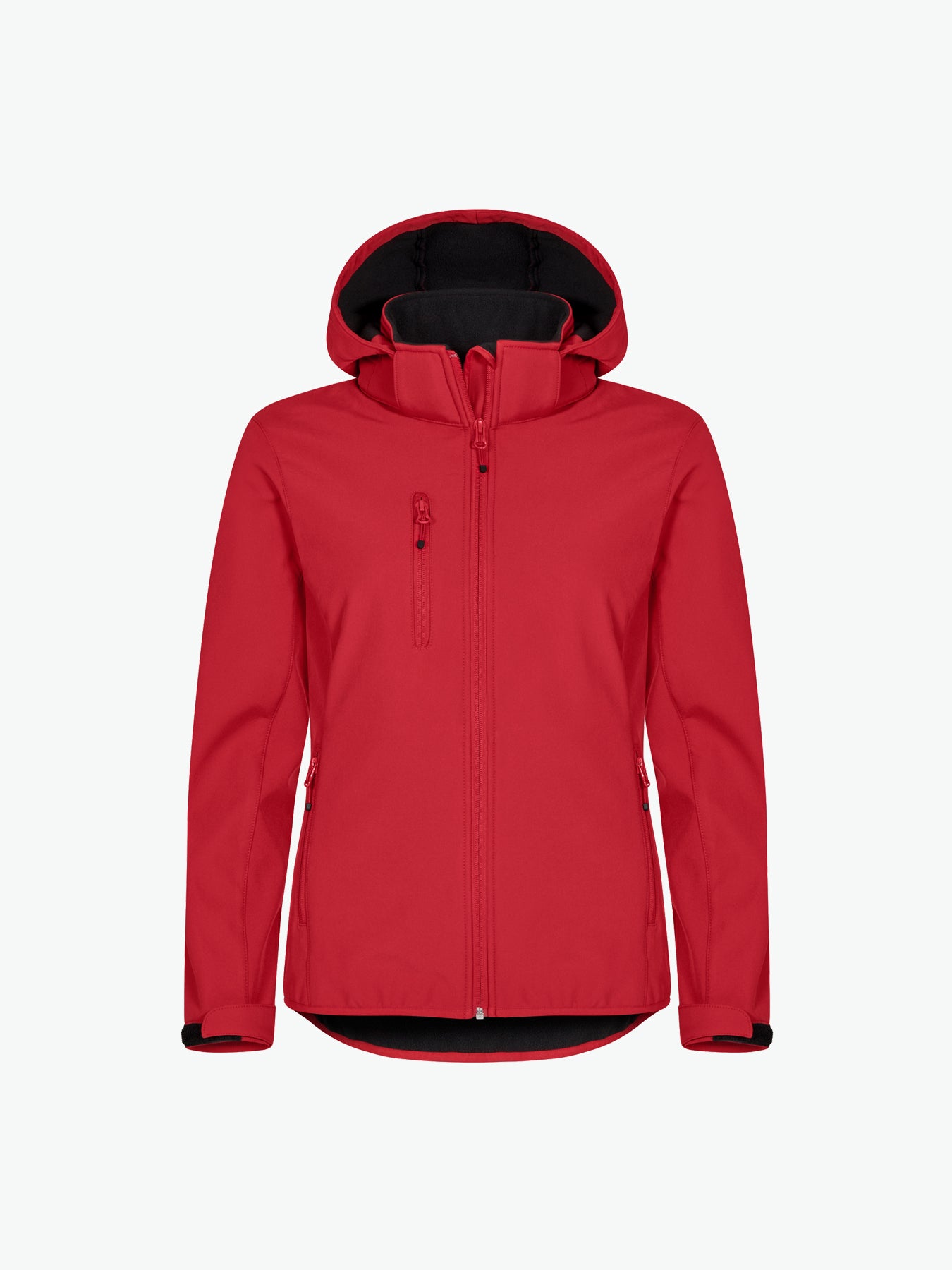Clique Classic Softshell Hoody Jacket Women - Rood Softshell Jas Clique XS