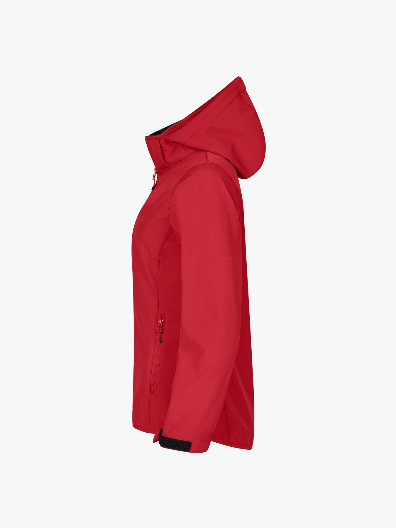 Clique Classic Softshell Hoody Jacket Women - Rood Softshell Jas Clique