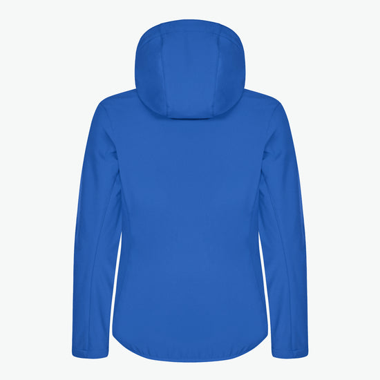 Clique Classic Softshell Hoody Jacket Women - Kobalt Softshell Jas Clique