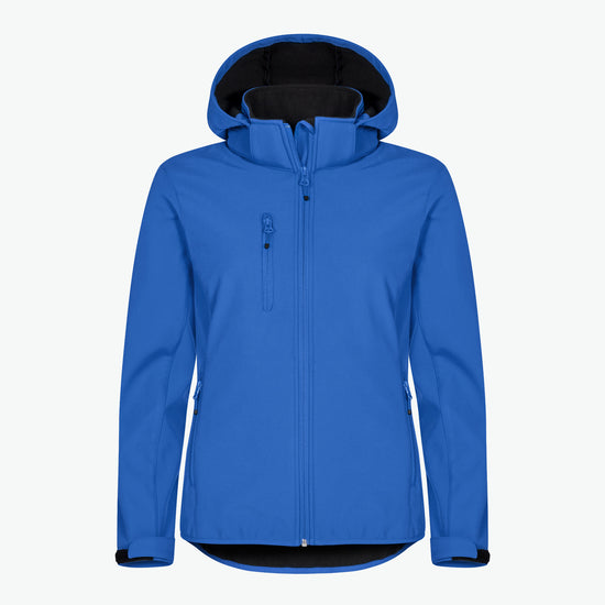 Clique Classic Softshell Hoody Jacket Women - Kobalt Softshell Jas Clique XS