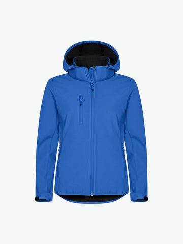 Clique Classic Softshell Hoody Jacket Women - Kobalt Softshell Jas Clique XS