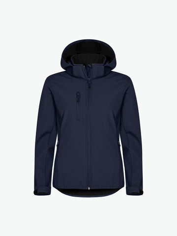 Clique Classic Softshell Hoody Jacket Women - Dark Navy Softshell Jas Clique XS