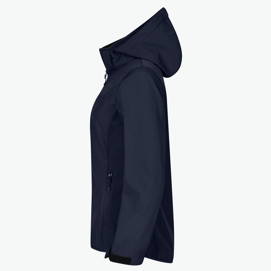 Clique Classic Softshell Hoody Jacket Women - Dark Navy Softshell Jas Clique