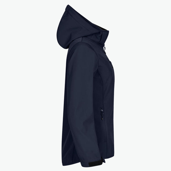 Clique Classic Softshell Hoody Jacket Women - Dark Navy Softshell Jas Clique