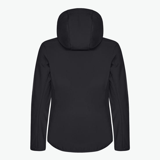 Clique Classic Softshell Hoody Jacket Women - Zwart Softshell Jas Clique