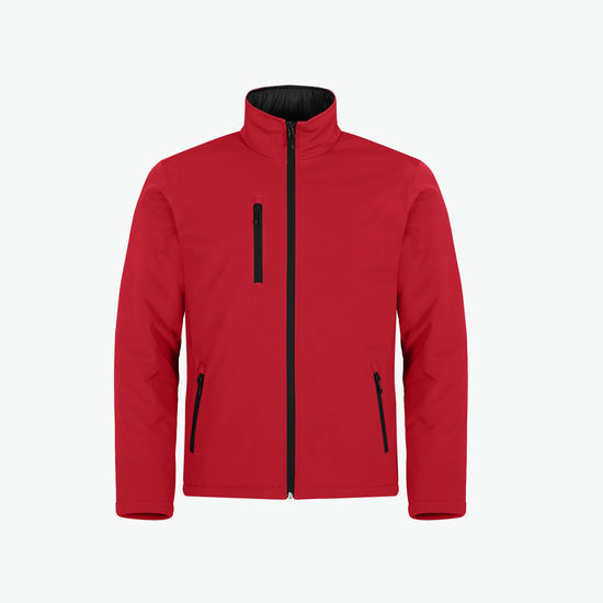 Clique Padded Softshell Jacket - Rood Softshell Jas Clique XS