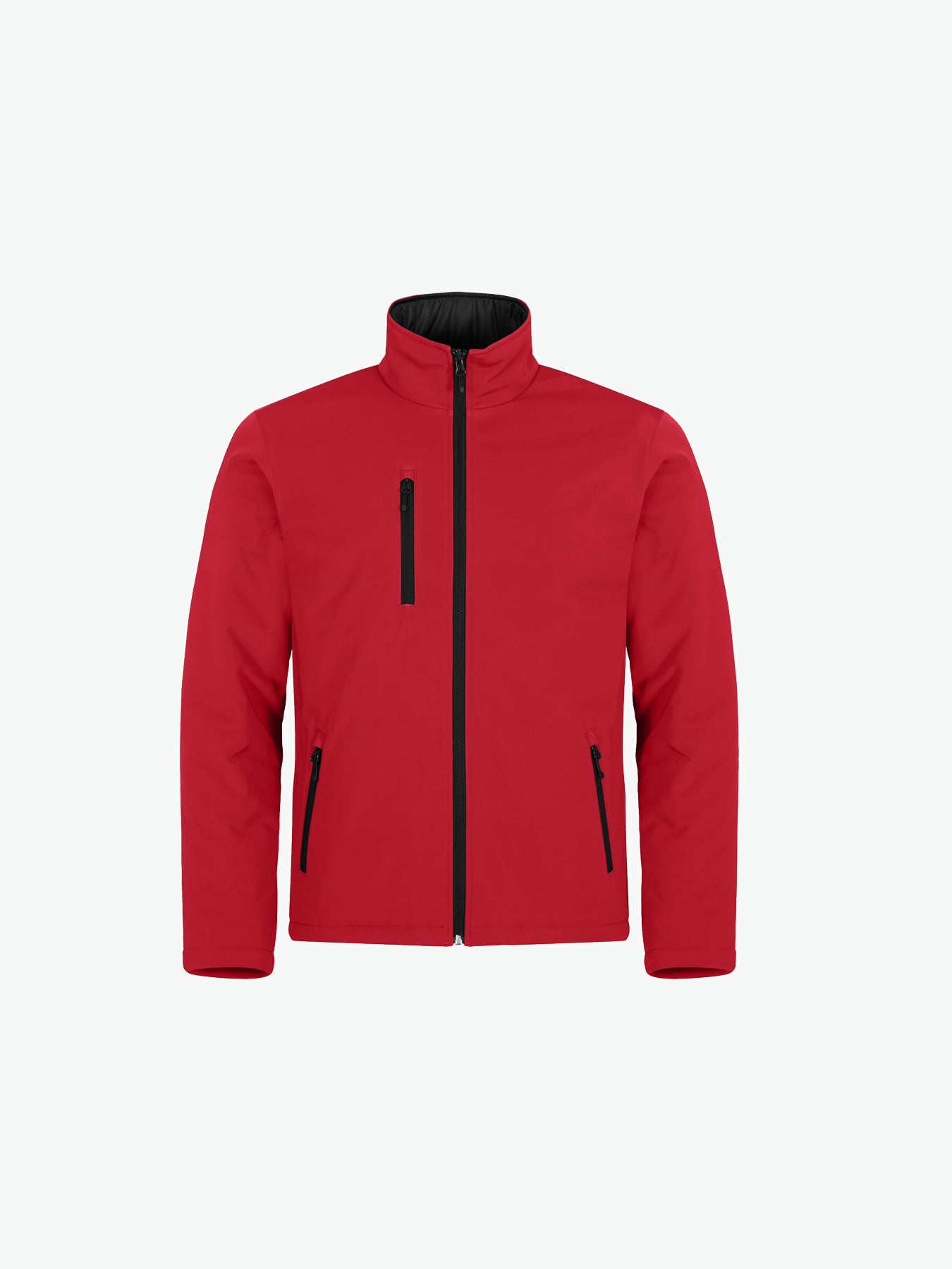 Clique Padded Softshell Jacket - Rood Softshell Jas Clique XS