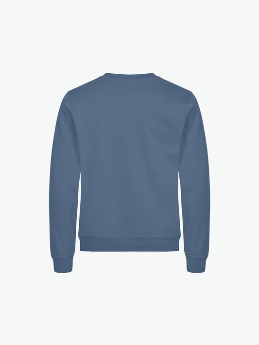 Clique Miami Roundneck - Staalblauw Sweater Clique