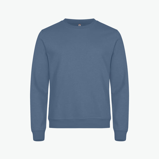 Clique Miami Roundneck - Staalblauw Sweater Clique XS