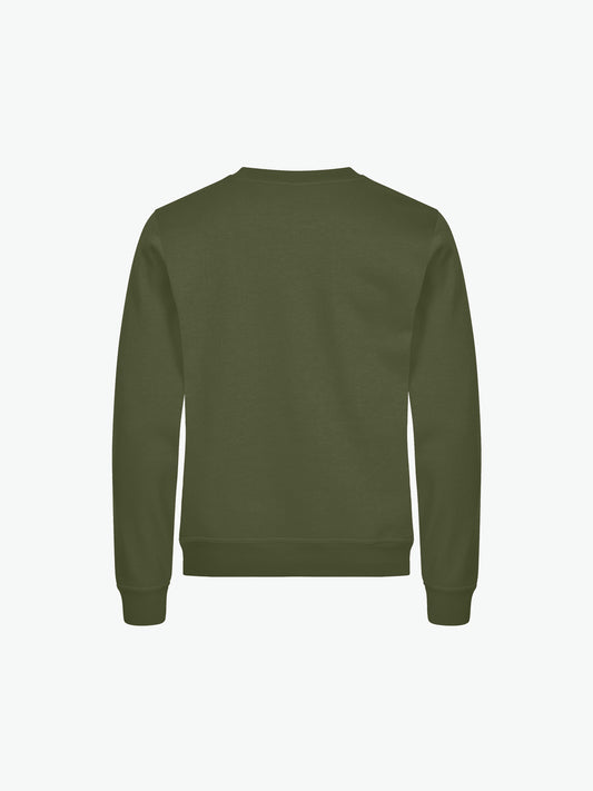Clique Miami Roundneck - Legergroen Sweater Clique
