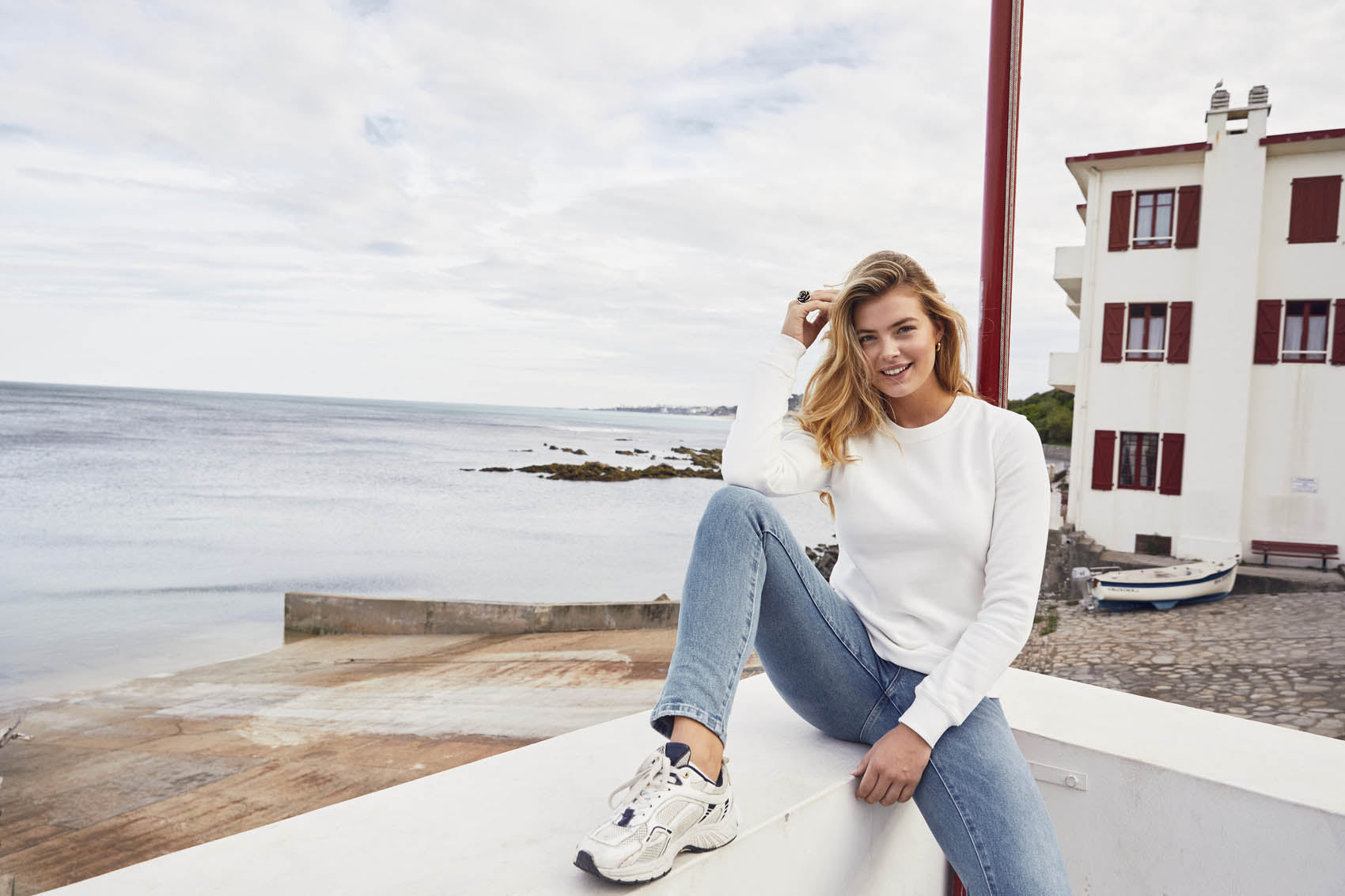Clique Miami Roundneck - Kobalt Sweater Clique