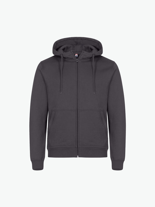 Clique Miami Hoody FZ - Metaalgrijs Hoodie Clique XS