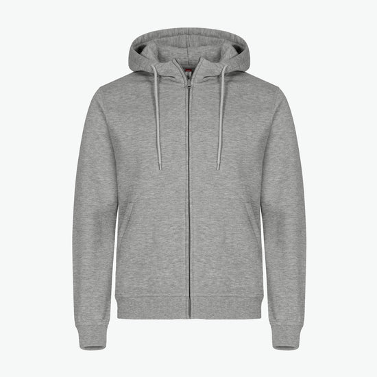 Clique Miami Hoody FZ - Grijsmelange Hoodie Clique XS