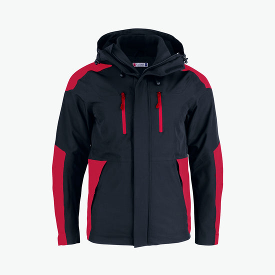 Clique Stafford Jacket - Rood (Winter) Jas Clique XS