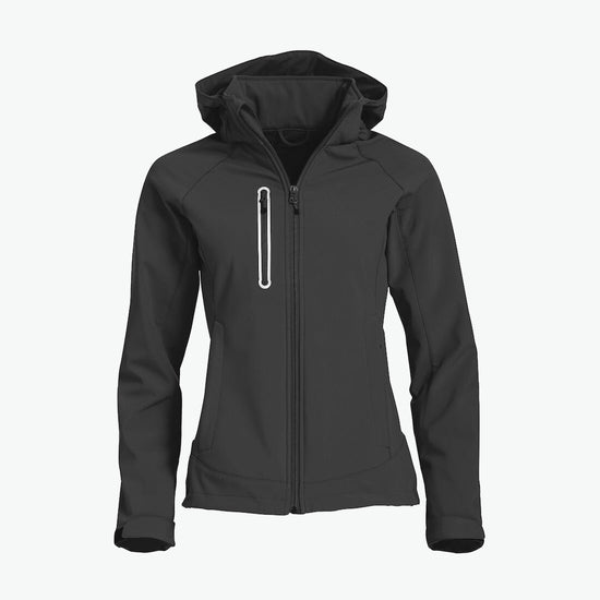Clique Milford Jacket Women - Donkergrijs Softshell Jas Clique