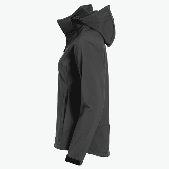 Clique Milford Jacket Women - Donkergrijs Softshell Jas Clique