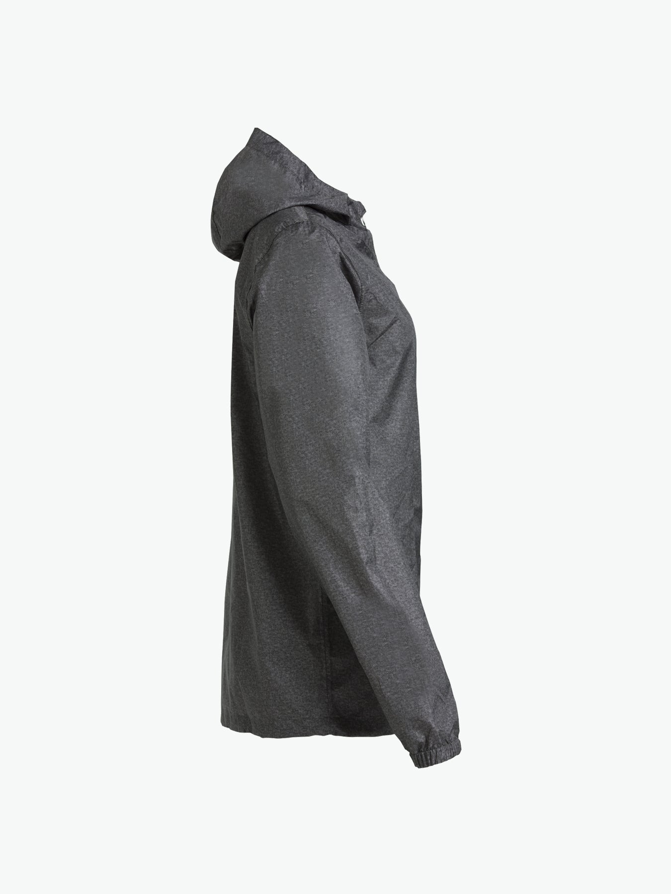 Clique Basic Rain Jacket - Antraciet Melange Regenjas Clique
