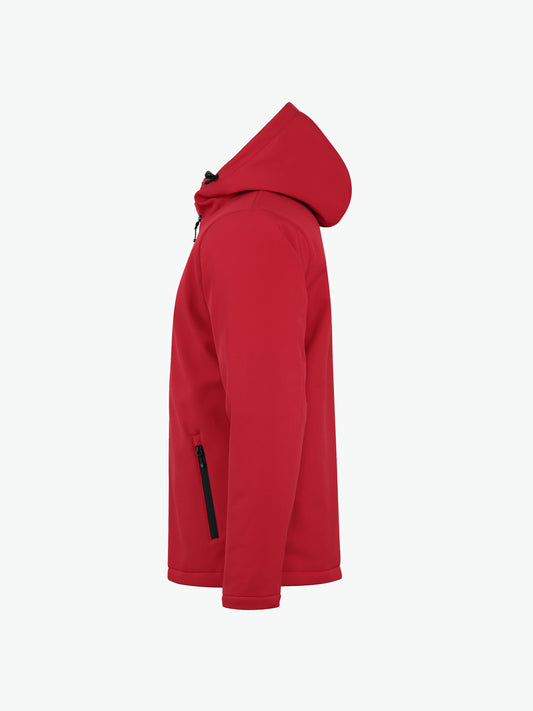 Clique Padded Hoody Softshell Jacket - Rood Softshell Jas Clique