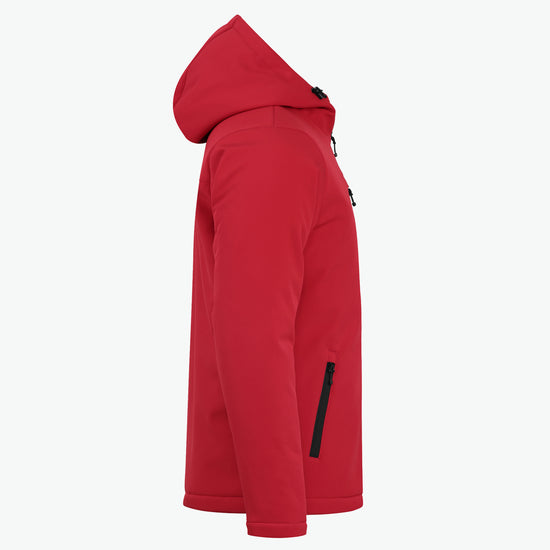 Clique Padded Hoody Softshell Jacket - Rood Softshell Jas Clique