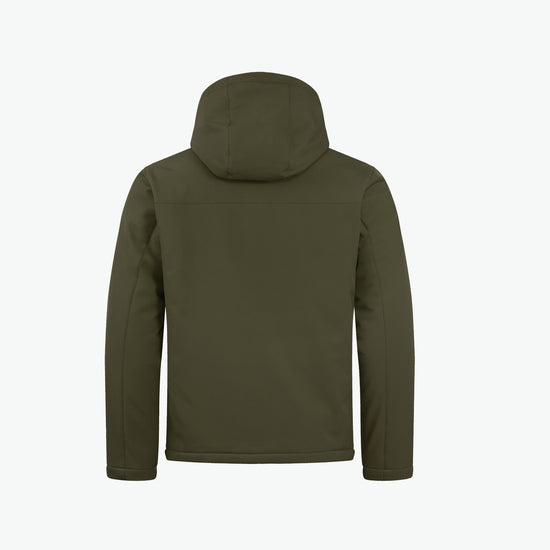 Clique Padded Hoody Softshell Jacket - Mistgroen Softshell Jas Clique