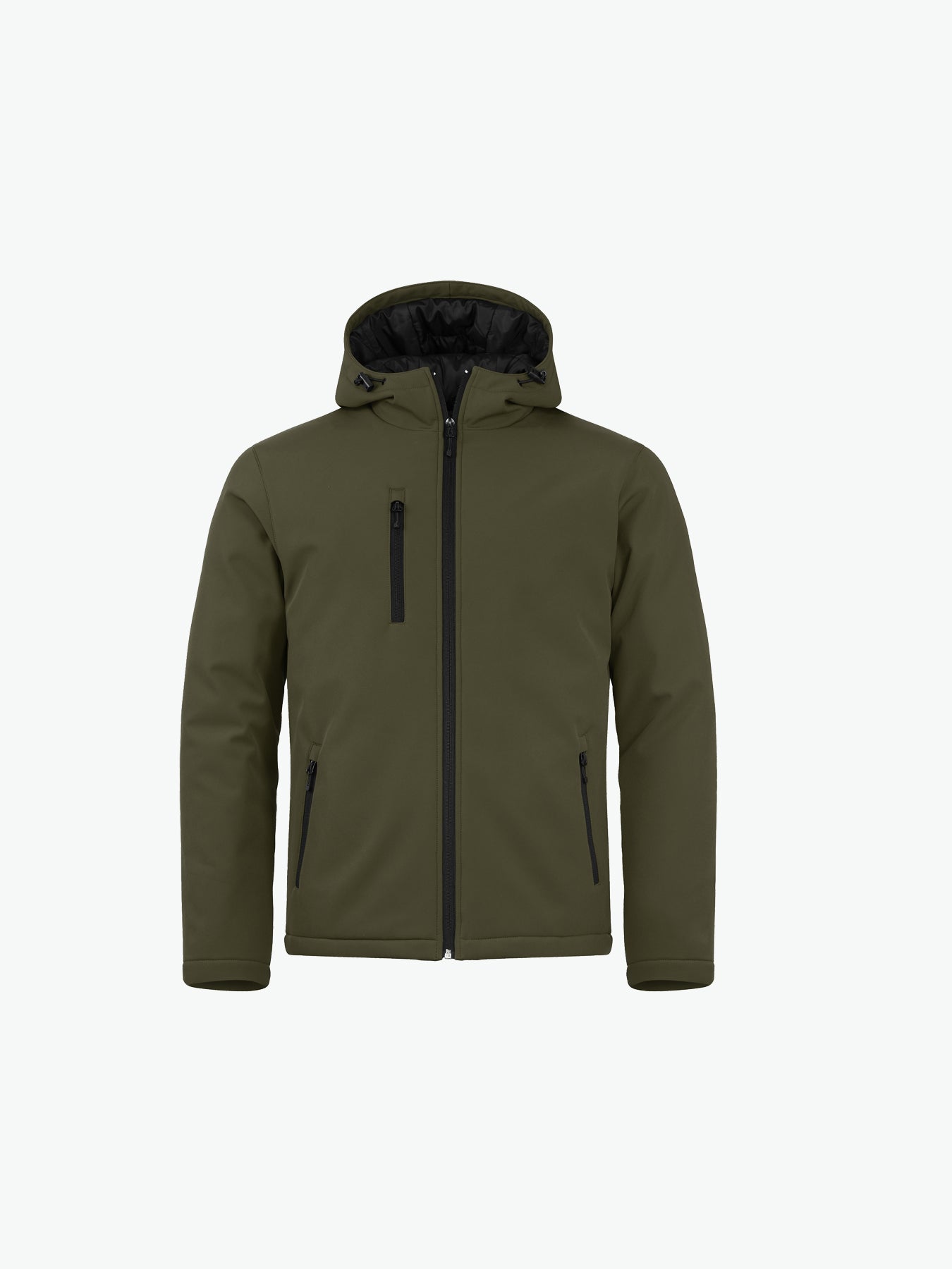 Clique Padded Hoody Softshell Jacket - Mistgroen Softshell Jas Clique XS