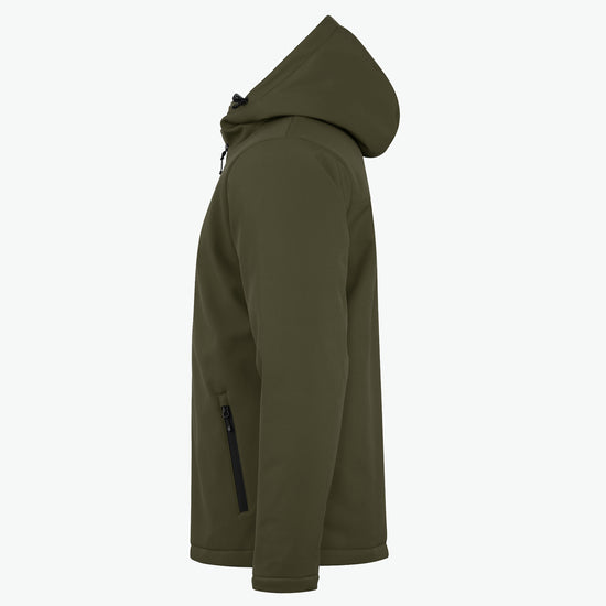 Clique Padded Hoody Softshell Jacket - Mistgroen Softshell Jas Clique