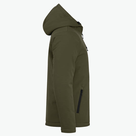 Clique Padded Hoody Softshell Jacket - Mistgroen Softshell Jas Clique