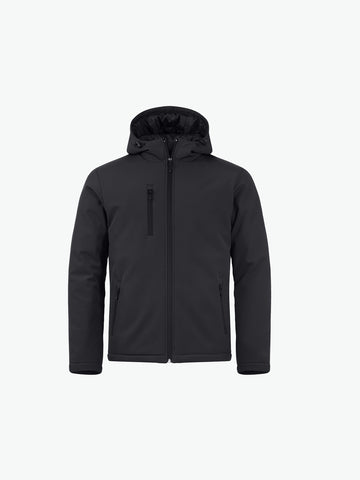 Clique Padded Hoody Softshell Jacket - Zwart Softshell Jas Clique XS