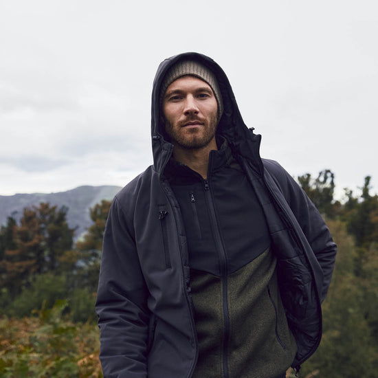 Clique Padded Hoody Softshell Jacket - Kobalt Softshell Jas Clique