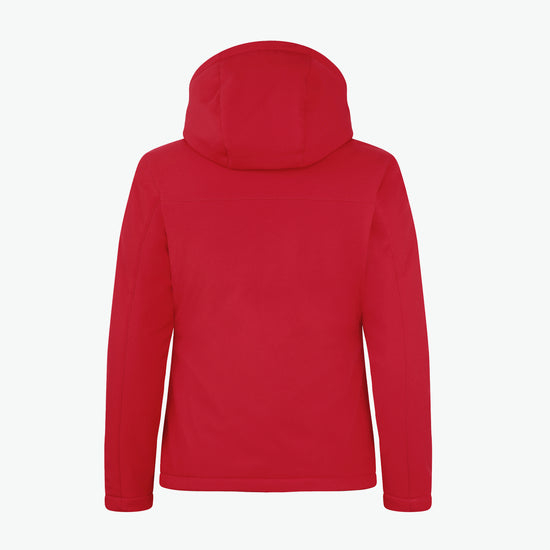 Clique Padded Hoody Softshell Jacket Women - Rood Softshell Jas Clique