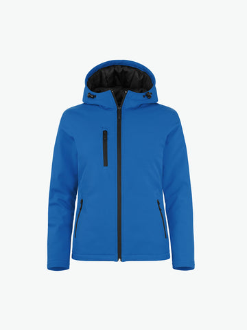 Clique Padded Hoody Softshell Jacket Women - Kobalt Softshell Jas Clique XS
