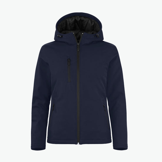 Clique Padded Hoody Softshell Jacket Women - Dark Navy Softshell Jas Clique