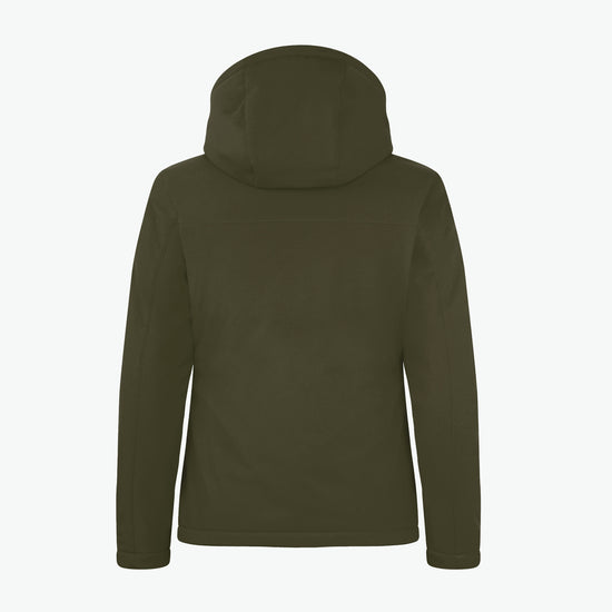Clique Padded Hoody Softshell Jacket Women - Mistgroen Softshell Jas Clique