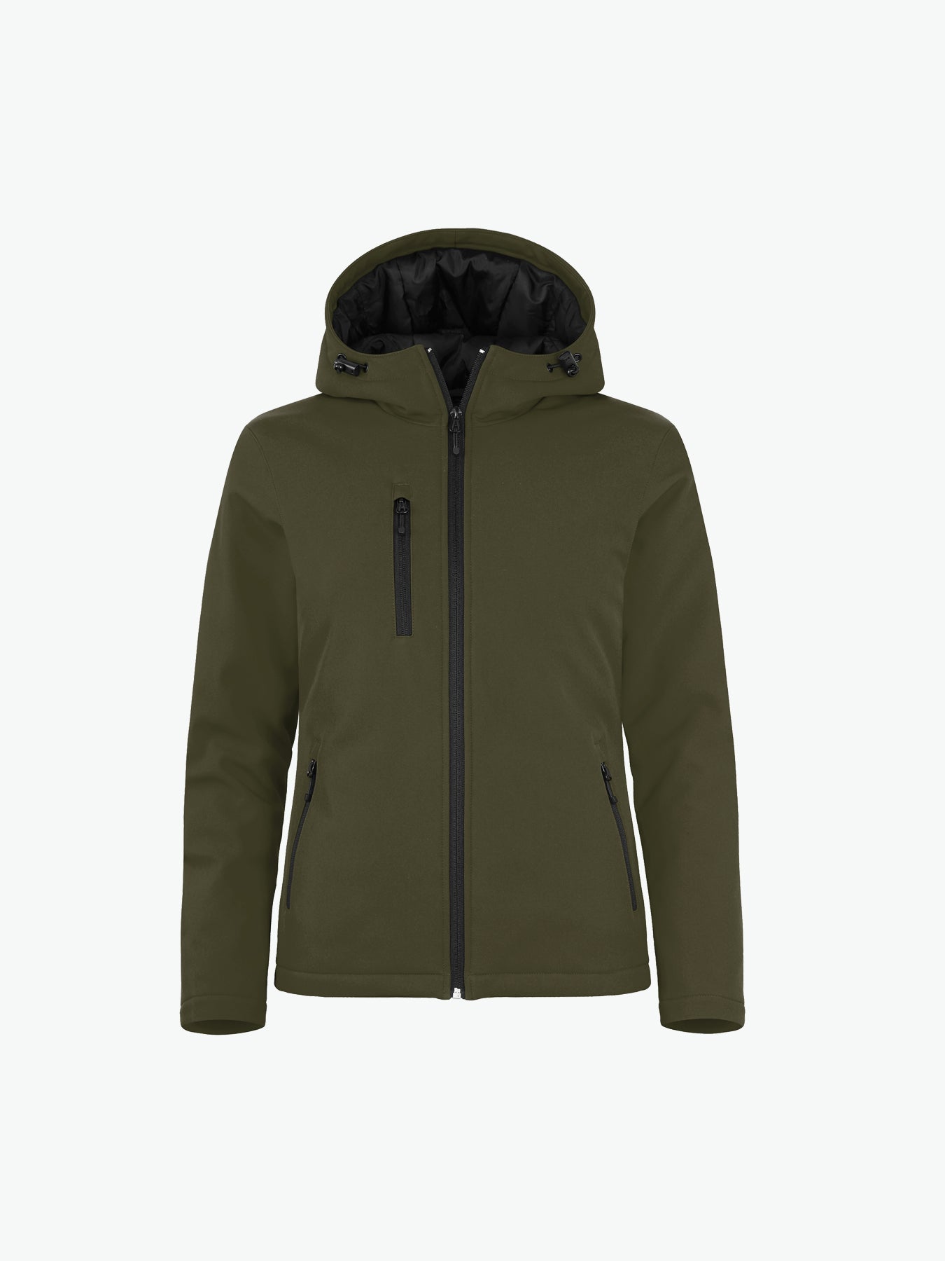 Clique Padded Hoody Softshell Jacket Women - Mistgroen Softshell Jas Clique XS