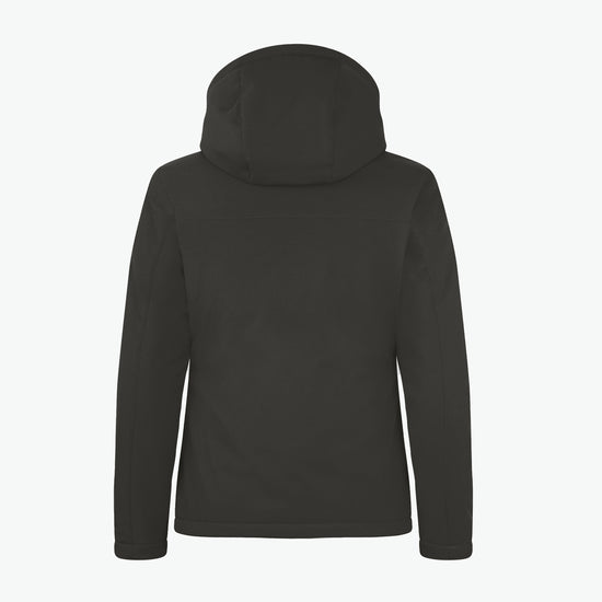 Clique Padded Hoody Softshell Jacket Women - Donkergrijs Softshell Jas Clique