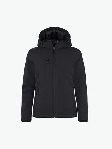 Clique Padded Hoody Softshell Jacket Women - Zwart Softshell Jas Clique XS