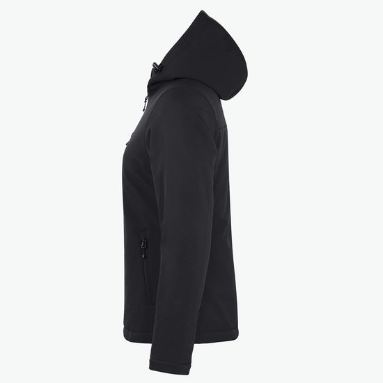 Clique Padded Hoody Softshell Jacket Women - Zwart Softshell Jas Clique