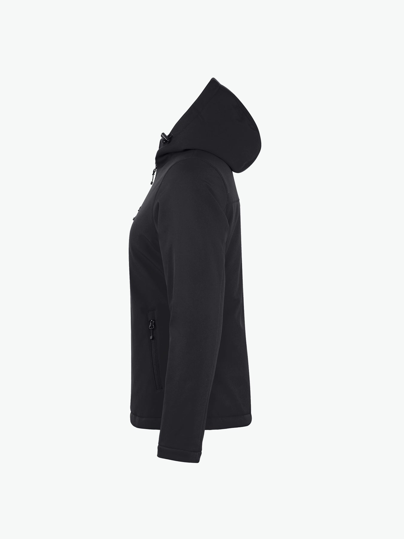 Clique Padded Hoody Softshell Jacket Women - Zwart Softshell Jas Clique