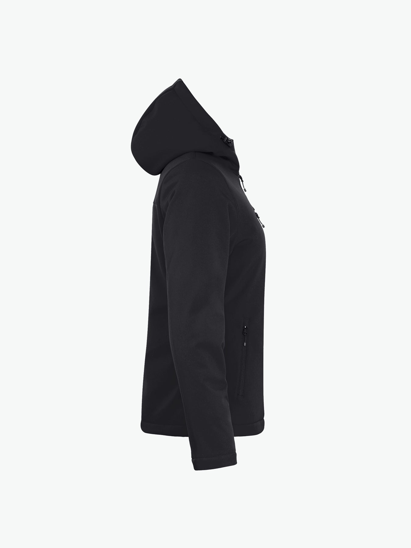 Clique Padded Hoody Softshell Jacket Women - Zwart Softshell Jas Clique