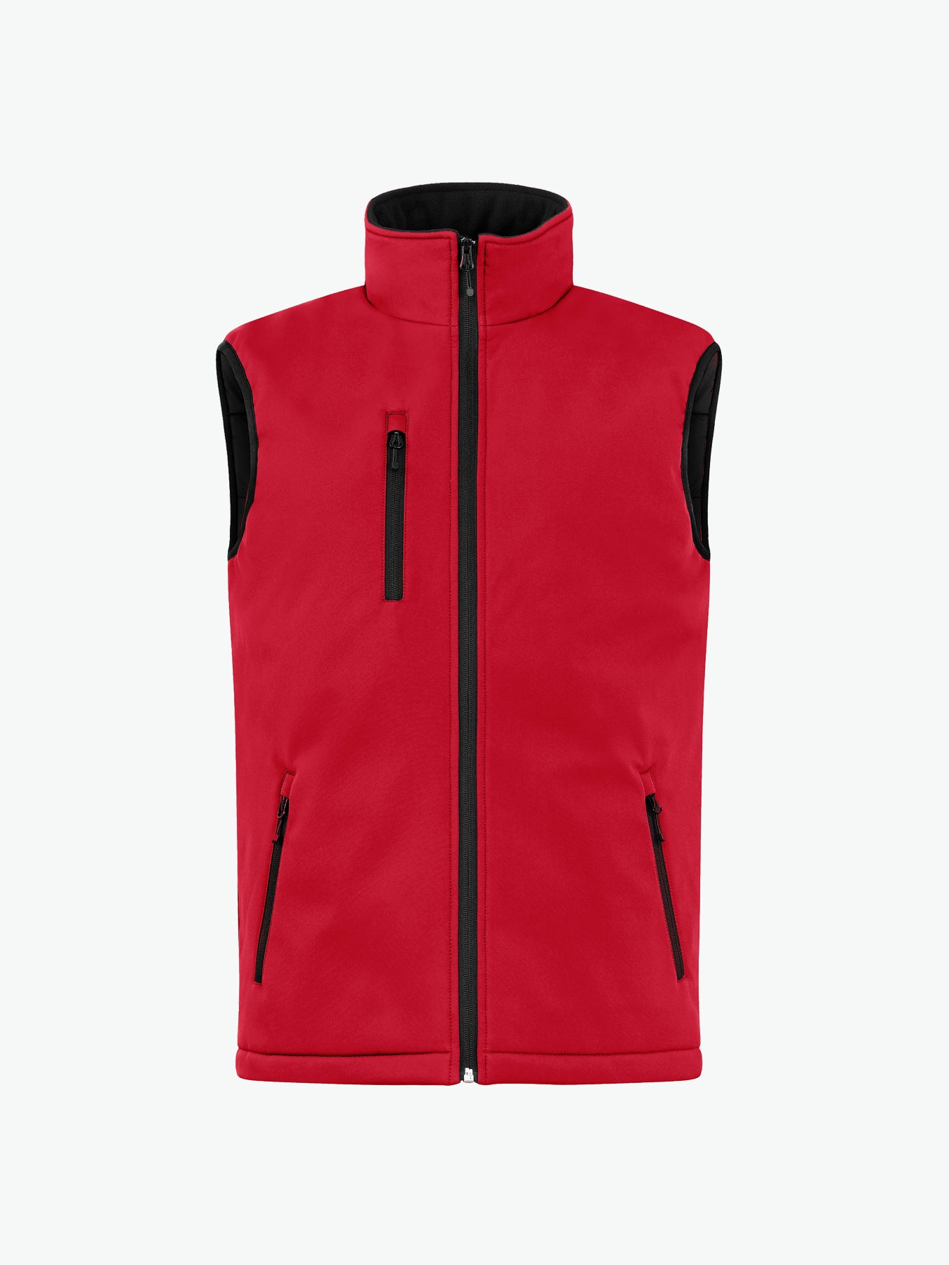 Clique Padded Softshell Vest - Rood Softshell Jas Clique XS