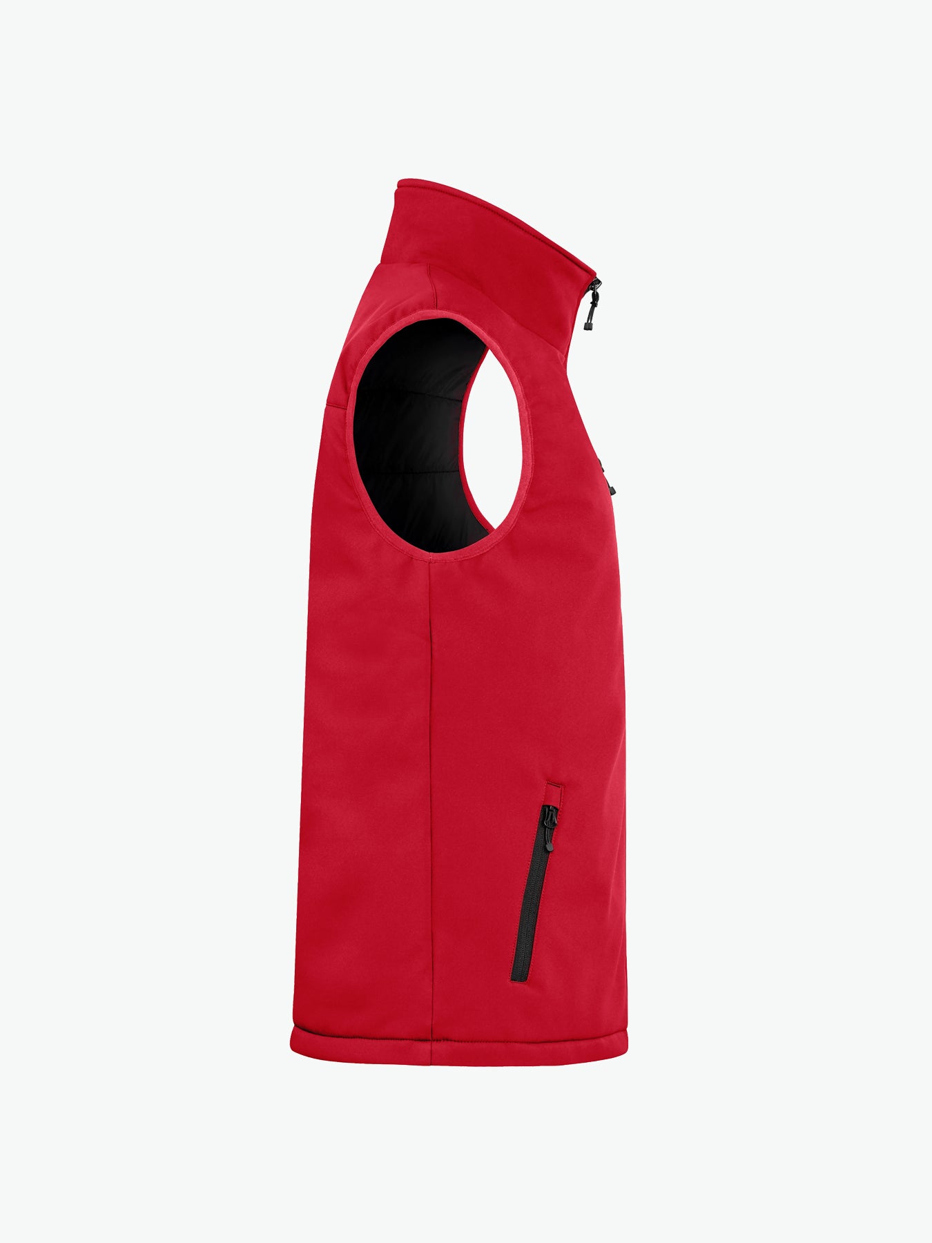 Clique Padded Softshell Vest - Rood Softshell Jas Clique
