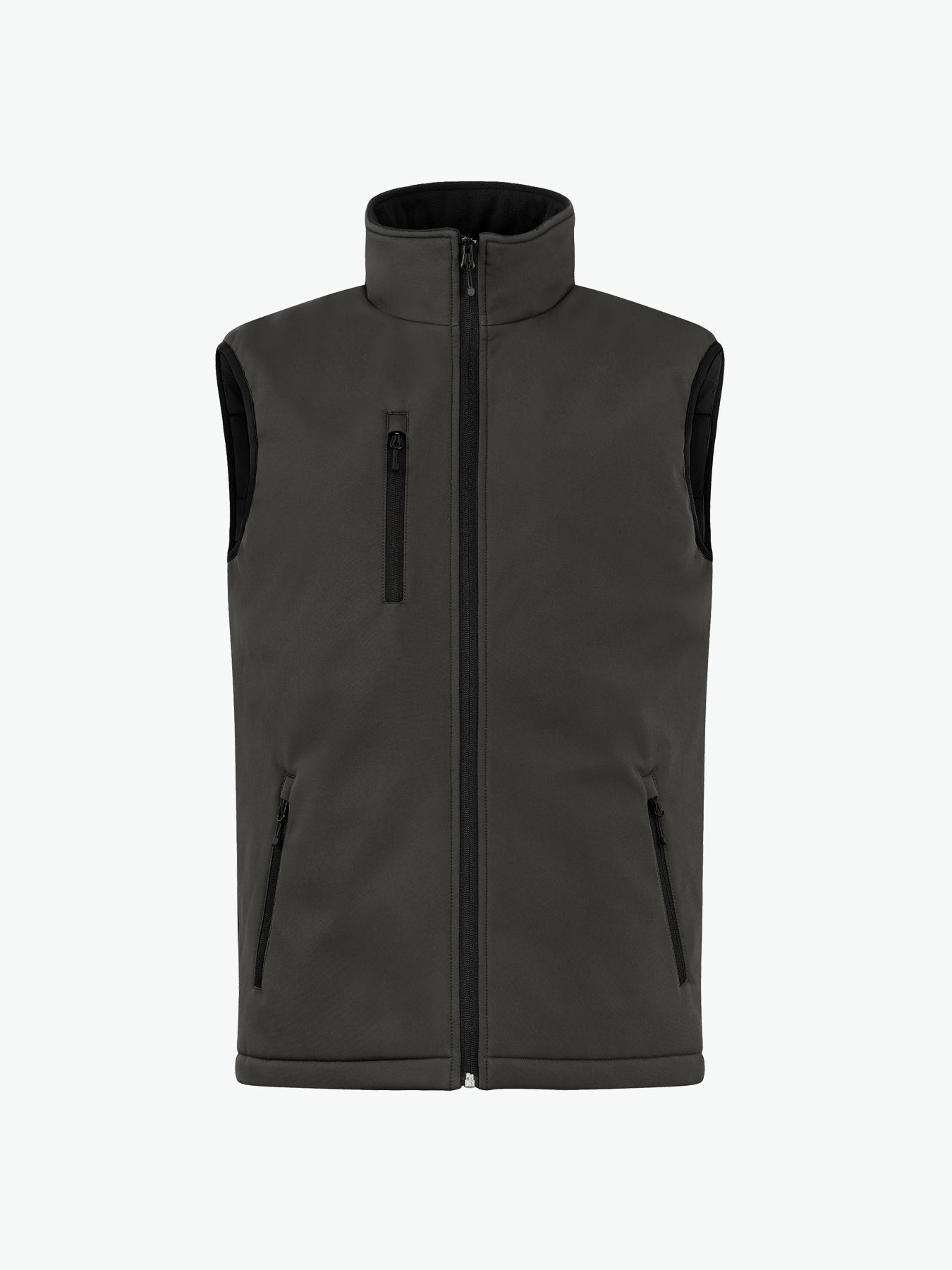 Clique Padded Softshell Vest - Donkergrijs Softshell Jas Clique XS