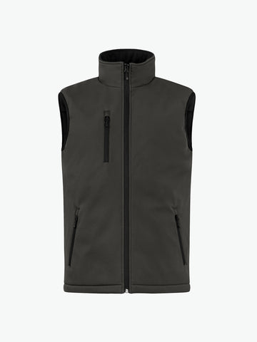 Clique Padded Softshell Vest - Donkergrijs Softshell Jas Clique XS