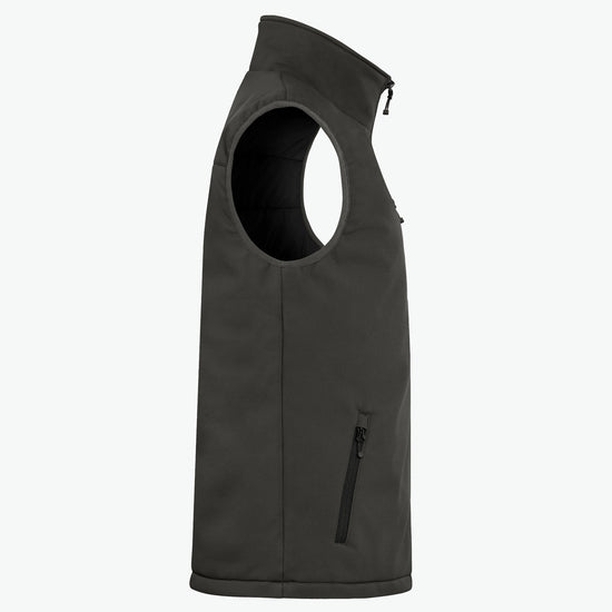Clique Padded Softshell Vest - Donkergrijs Softshell Jas Clique